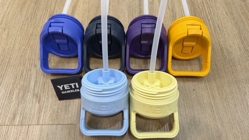 Yeti Rambler Bottle Straw Cap - Chartreuse FITS ALL YETI BOTTLES Lot Of 6